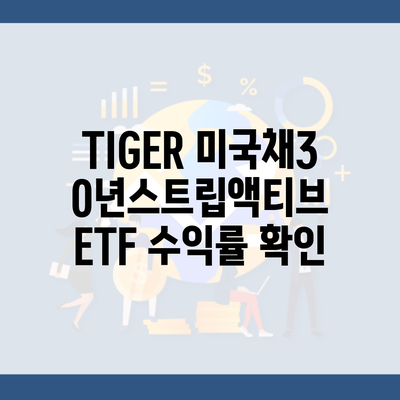 TIGER 미국채30년스트립액티브 ETF 수익률 확인