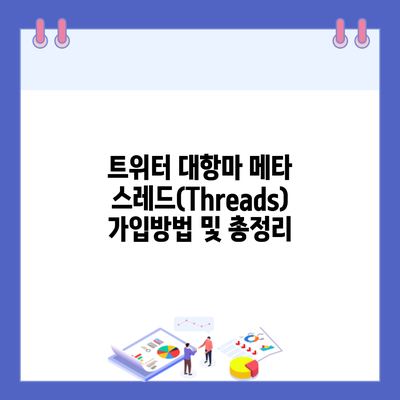 트위터 대항마 메타 스레드(Threads) 가입방법 및 총정리