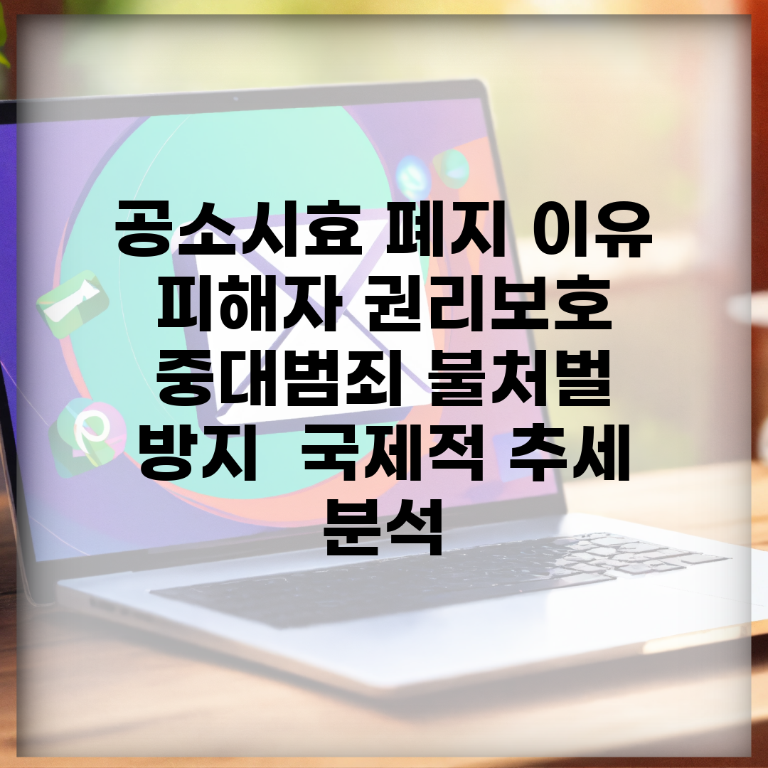 공소시효 폐지 이유 피해자 권리보호 | 중대범죄 불처벌 방지 | 국제적 추세 분석