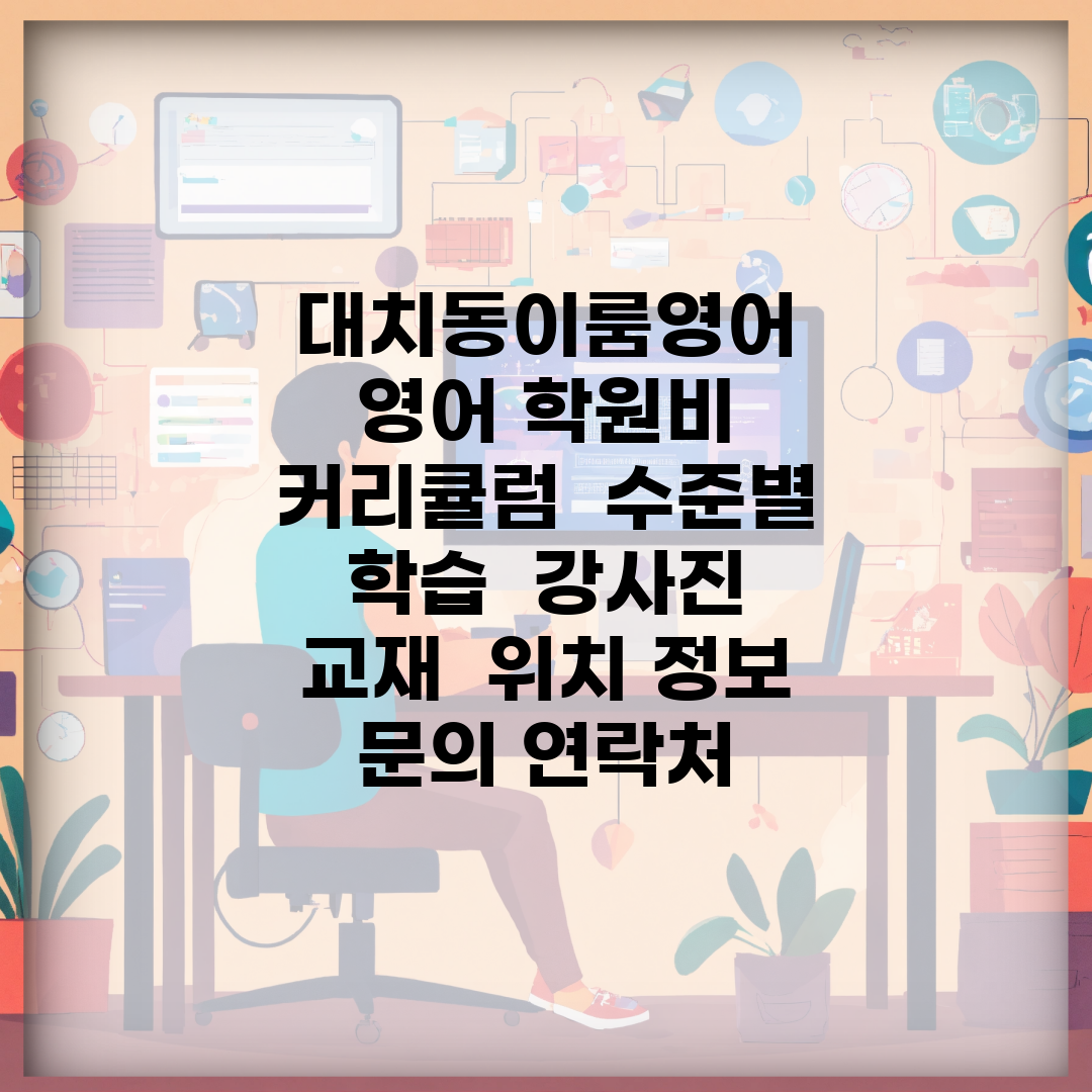 대치동이룸영어 | 영어 학원비 | 커리큘럼 | 수준별 학습 | 강사진 | 교재 | 위치 정보 | 문의 연락처