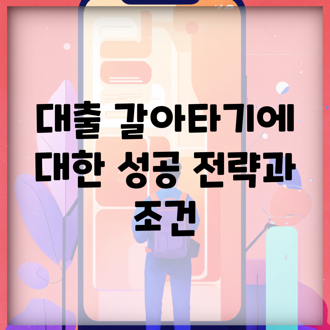 대출 갈아타기에 대한 성공 전략과 조건