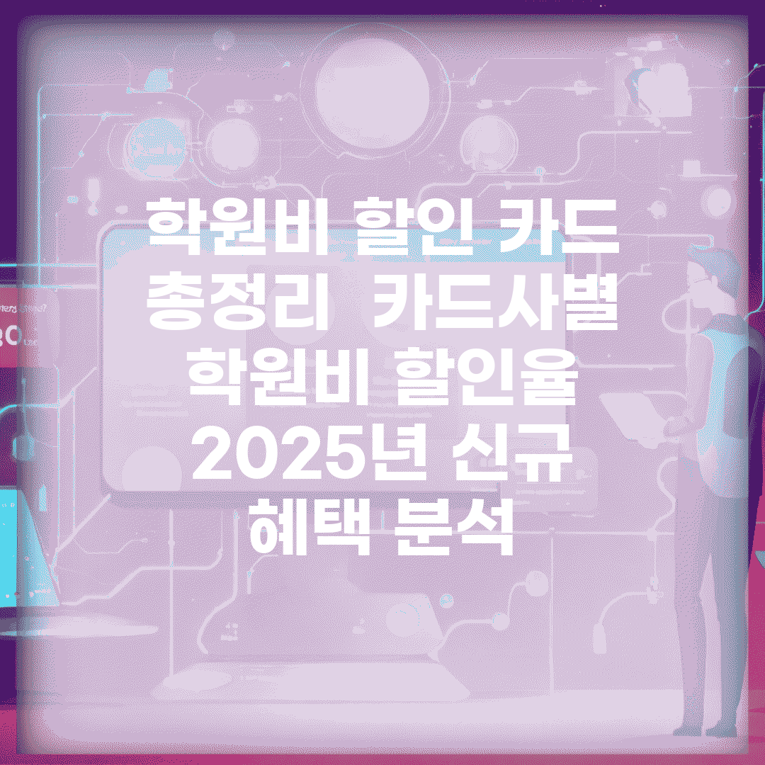 학원비 할인 카드 총정리 | 카드사별 학원비 할인율 | 2025년 신규 혜택 분석