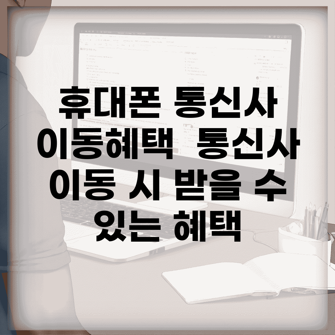 휴대폰 통신사 이동혜택 | 통신사 이동 시 받을 수 있는 혜택