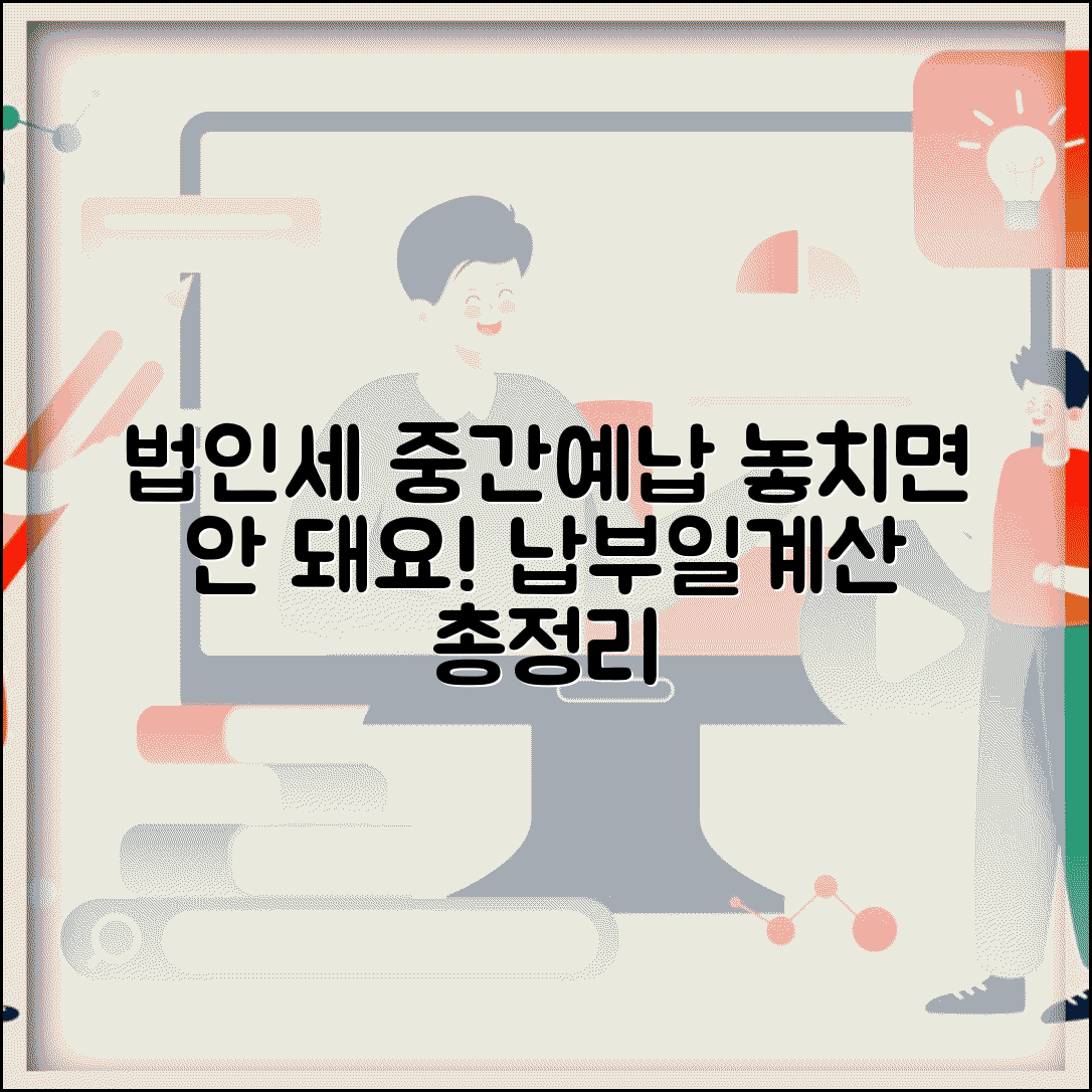 법인세 중간예납 납부기한 | 법인세 중간예납 마감일과 계산