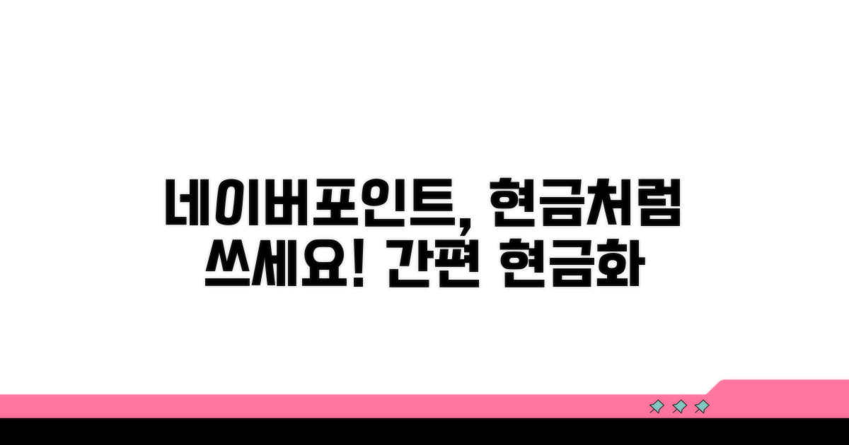 네이버포인트 현금화 방법