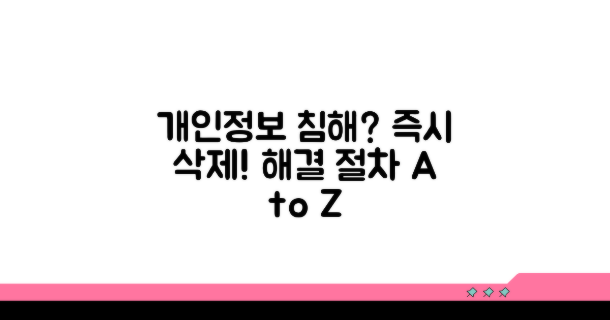 개인정보 침해 시 삭제 절차