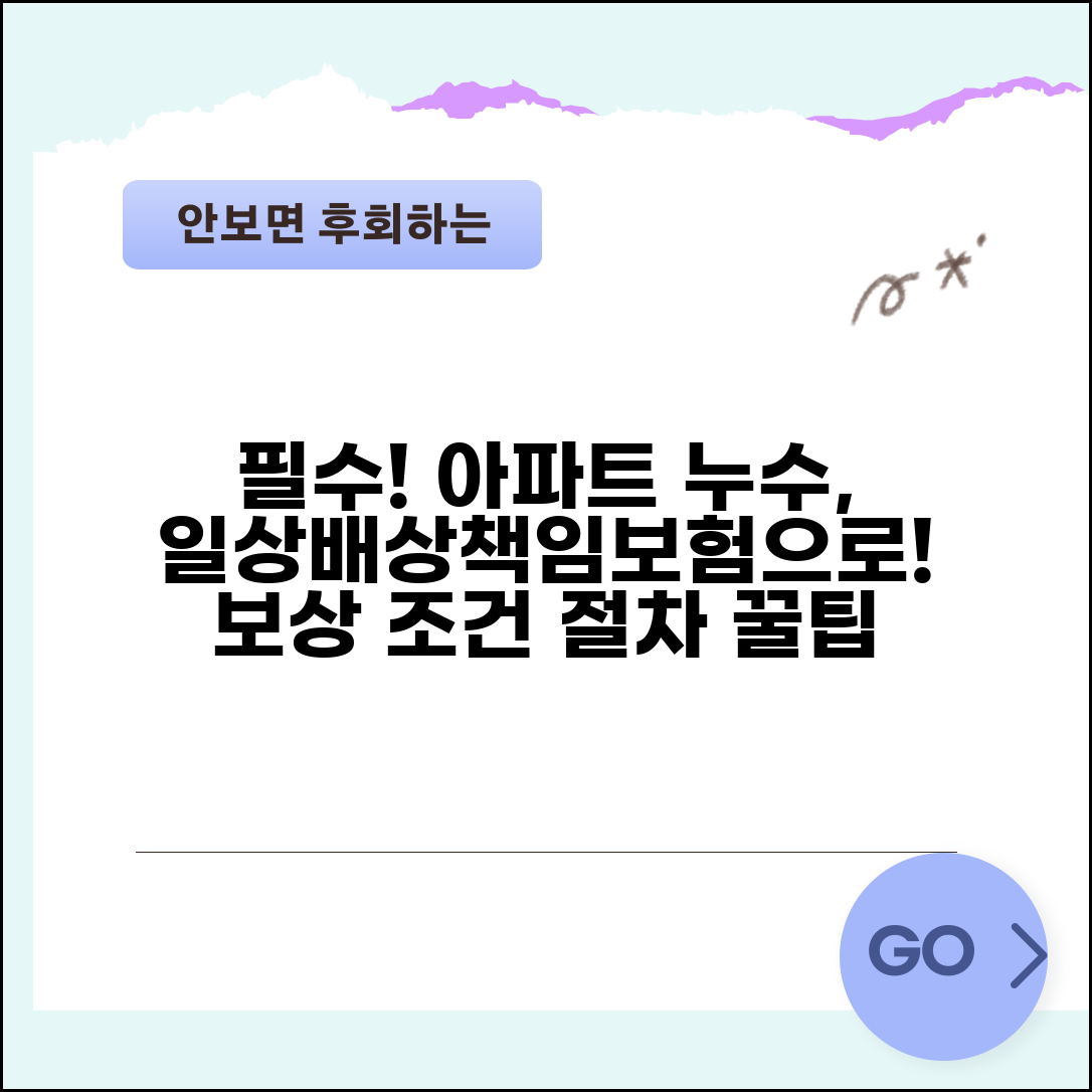 일상생활 배상책임보험 누수 적용 | 아파트 누수 사고시 보험 적용 조건과 보상 절차