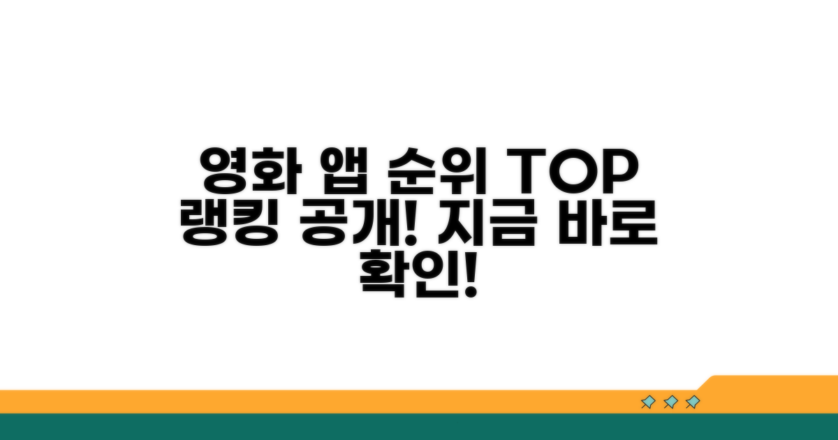 최신 영화 앱 순위 총정리