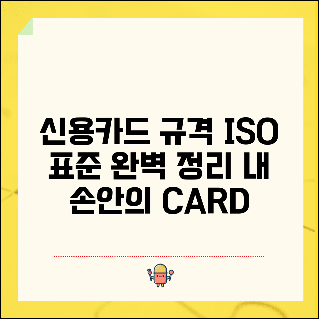 신용카드 사이즈 표준 규격 크기 | 신용카드 크기 ISO 표준 완벽 정리