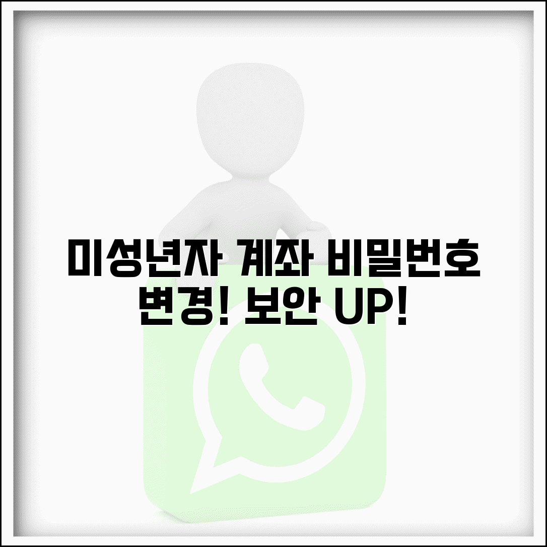 미성년자 계좌 비밀번호 변경 절차 | 보안 강화를 위한 비밀번호 설정과 주기적 변경