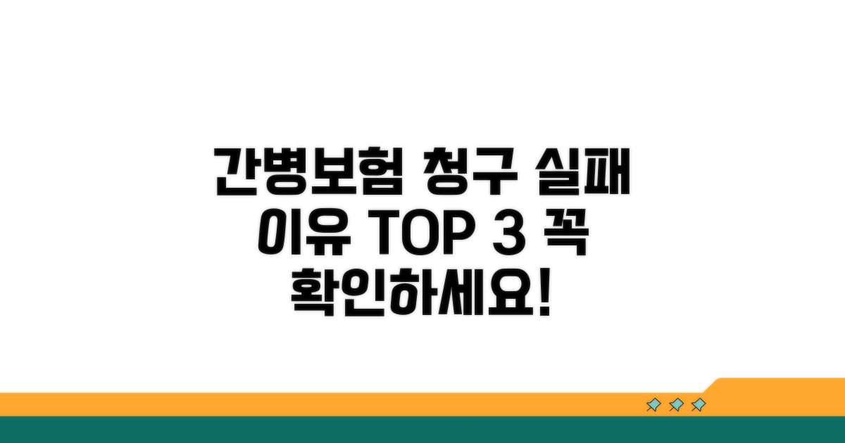 간병인보험 청구 실패 주요 이유