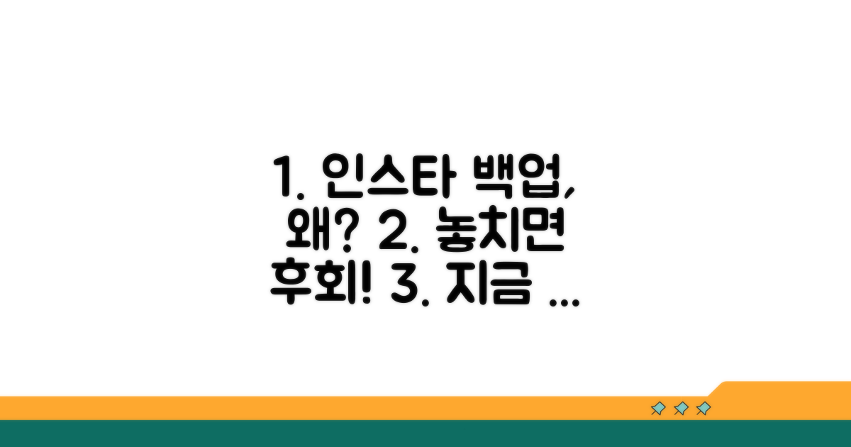 인스타그램 백업, 왜 해야 할까?