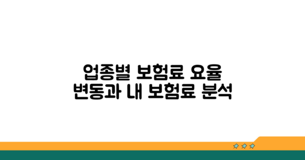 업종별 요율 변화와 보험료 영향 분석