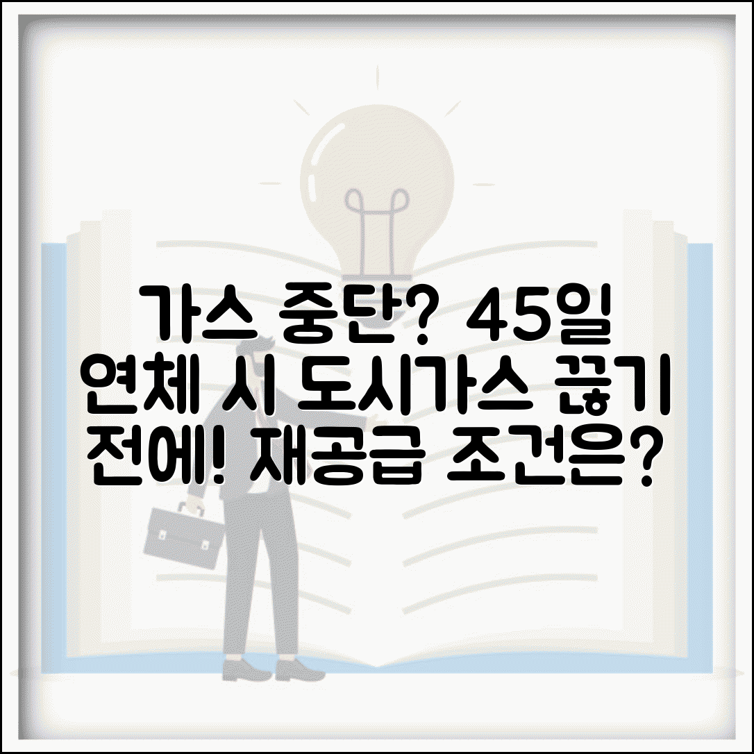 가스요금 연체하면 언제 중단 | 도시가스 45일 연체시 공급중단과 재공급 조건