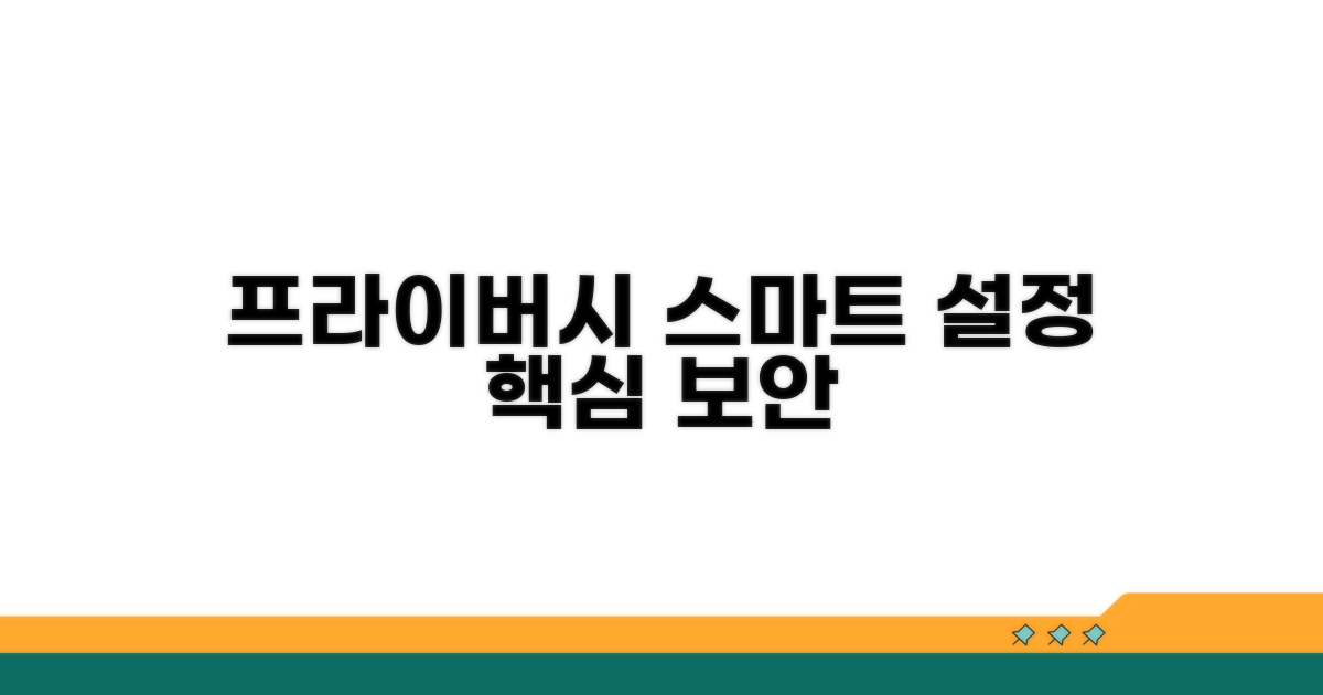 프라이버시 지키는 스마트 설정