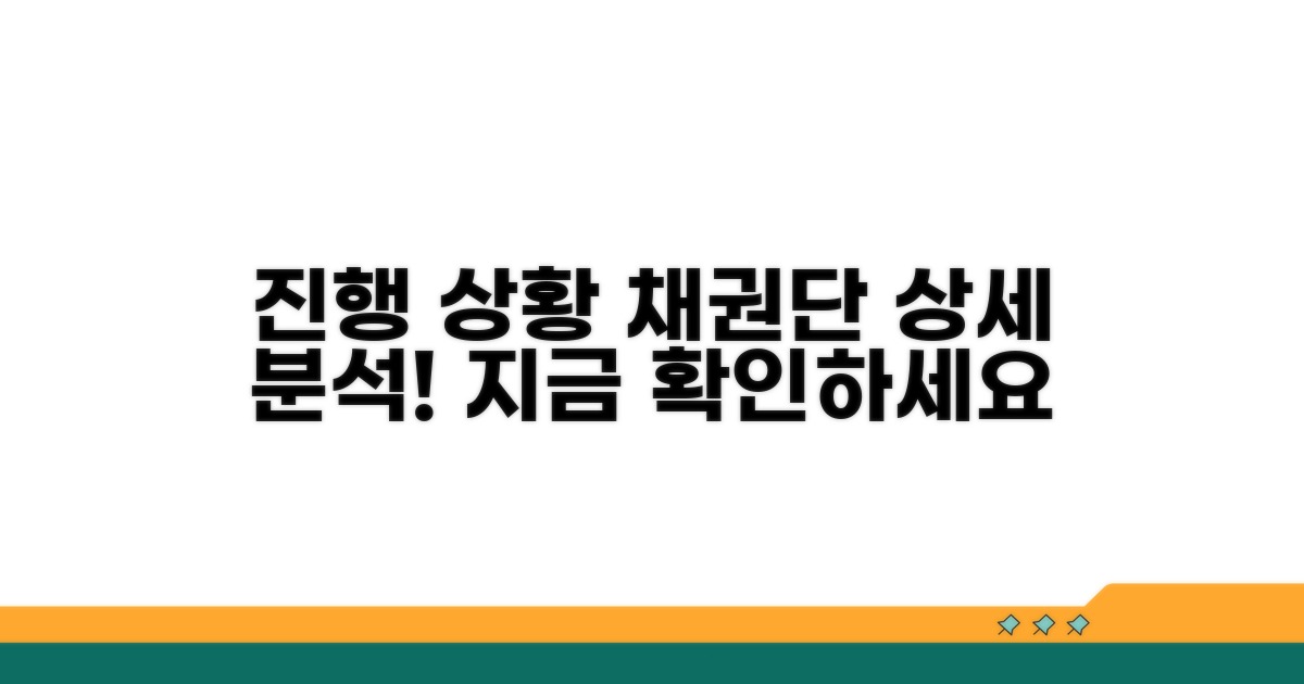 진행 상황 및 채권단 구성