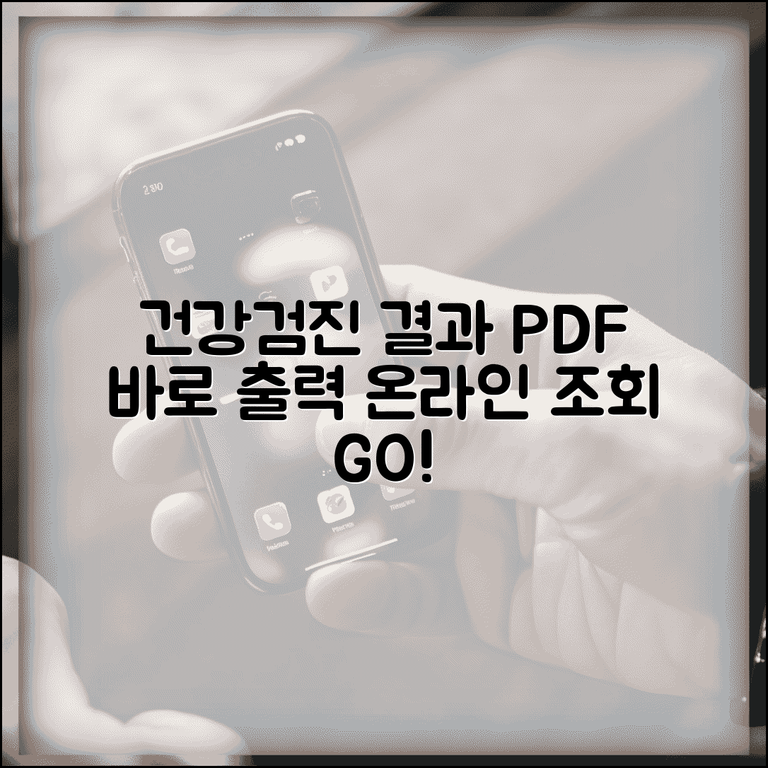 건강검진 결과서 출력 방법 | 온라인 결과 조회해서 PDF 다운로드하기