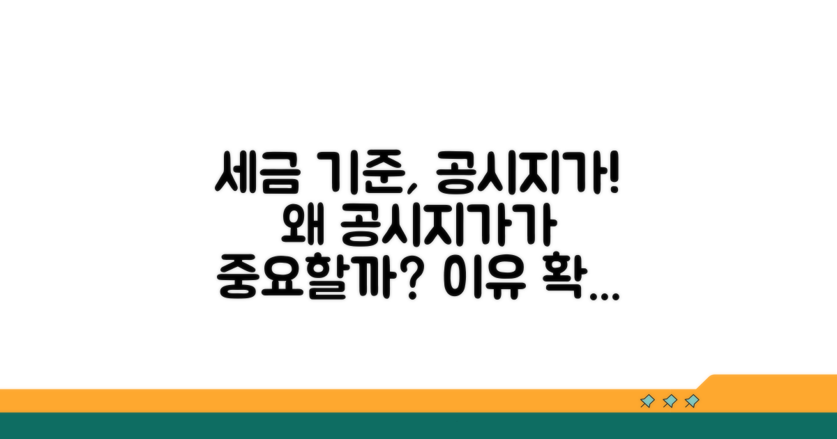 세금 계산, 공시지가가 기준 되는 이유