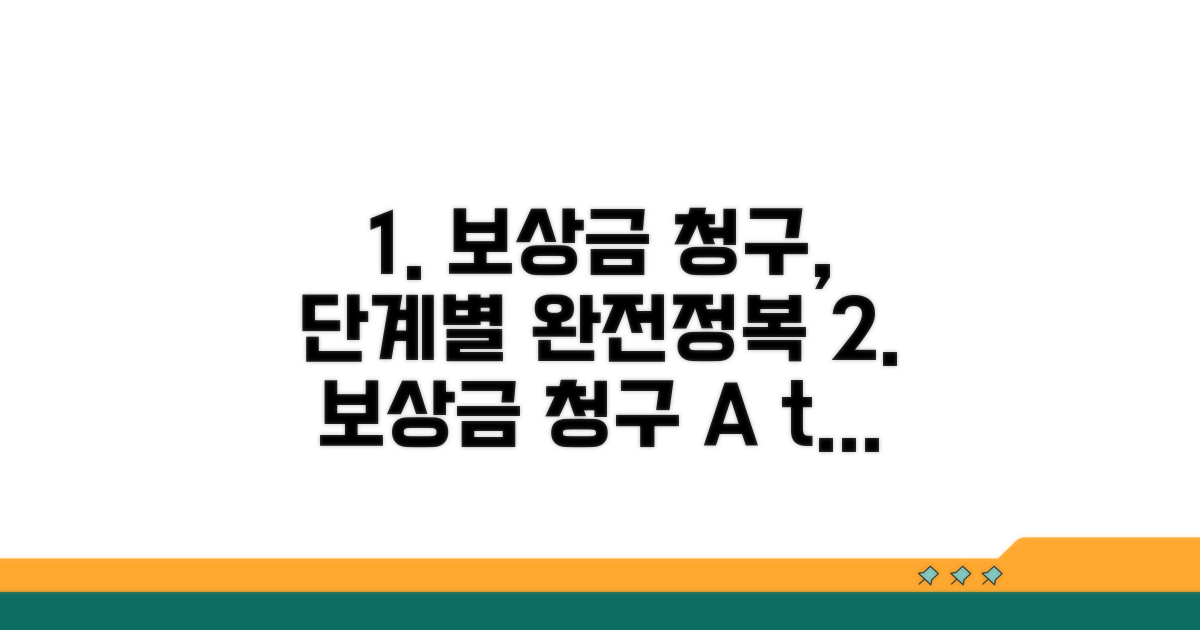 보상금 청구 절차, 단계별 안내