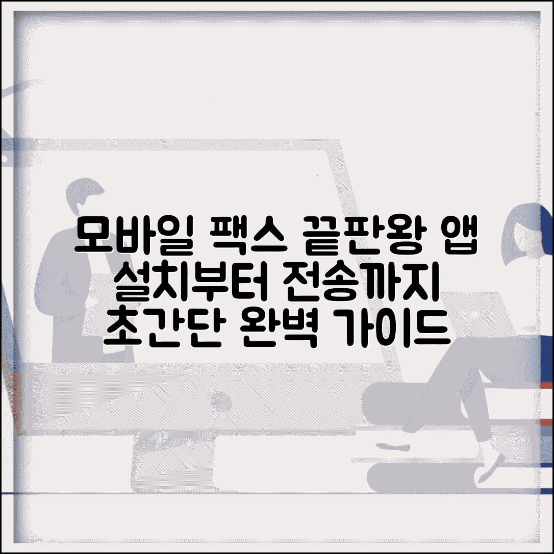 모바일 팩스 보내기 완벽 가이드 | 앱 설치부터 전송까지