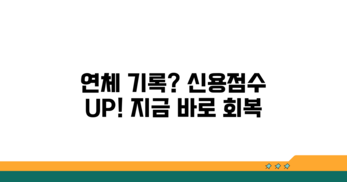 연체 기록, 신용점수 회복 가이드