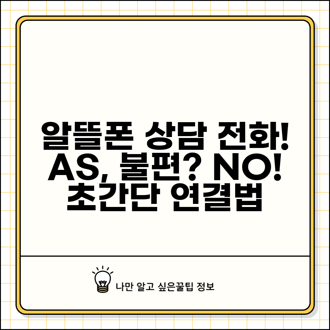 알뜰폰 고객센터 연결 방법 상담 전화번호 | 알뜰폰 AS 불편한가?