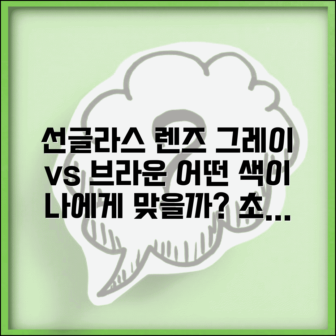 선글라스 렌즈 색상 선택 그레이 브라운 | 선글라스 색 종류 추천