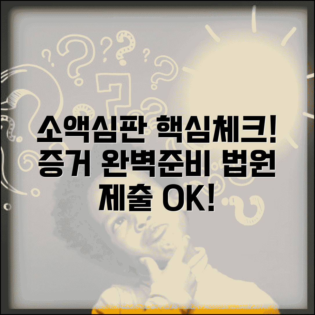 소액심판 청구소송 준비서류 체크리스트 | 증거자료 정리법 | 법원 제출서류 완벽준비