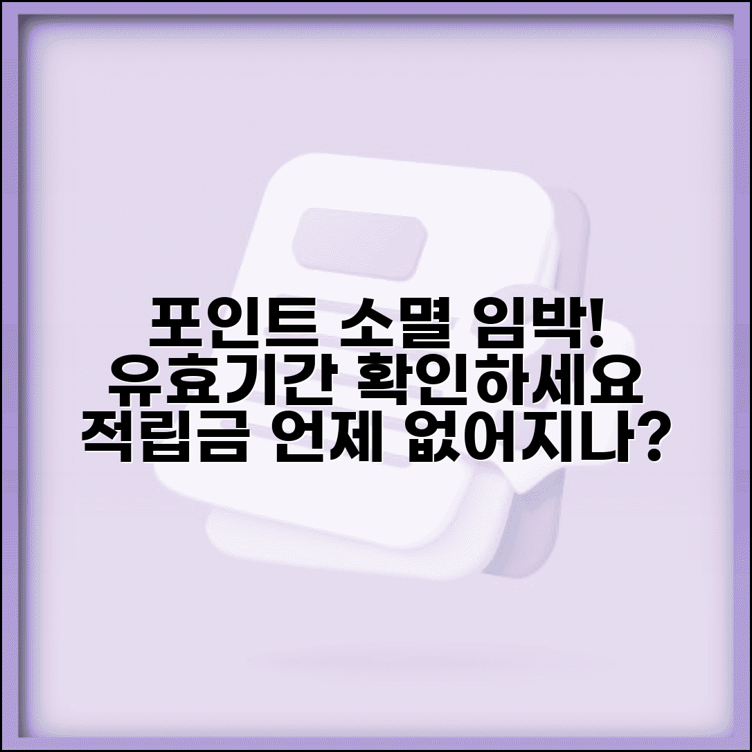 포인트 소멸 시기 언제 없어지는지 | 적립금 유효기간 확인