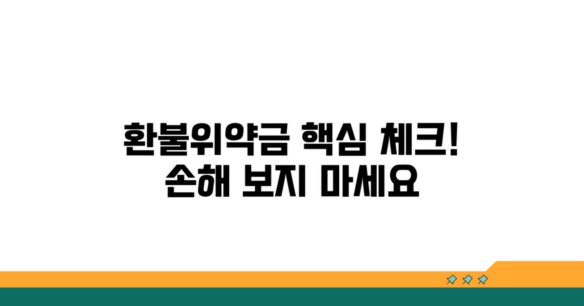 환불 및 위약금, 꼭 확인해야 할 점