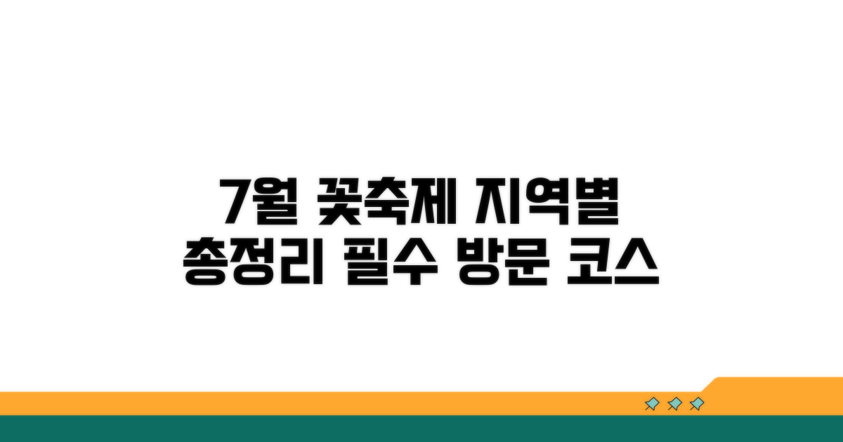 지역별 7월 꽃축제 개최지 총정리