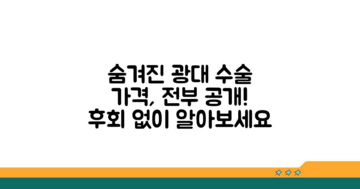 광대 수술, 숨겨진 가격 공개