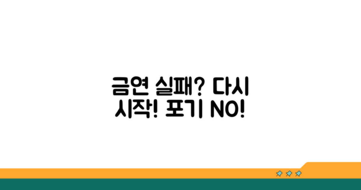 금연 실패 시 대처법