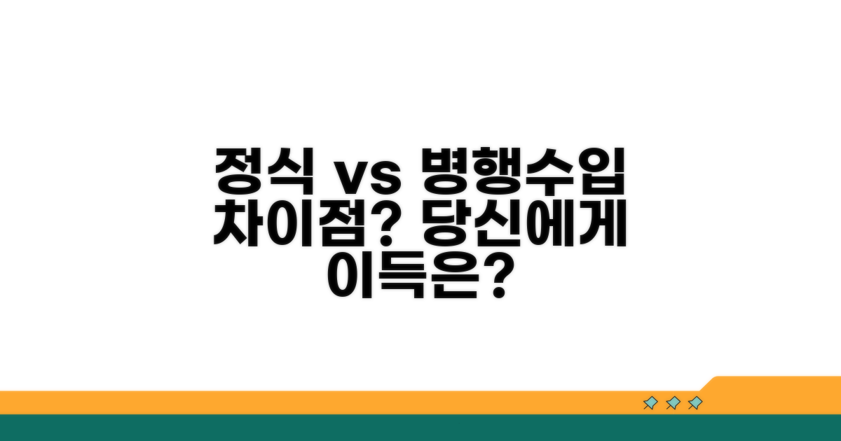정식 vs 병행수입, 무엇이 다를까?