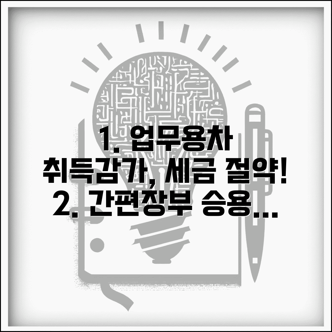 간편장부대상자 업무용승용차 | 차량 취득 및 감가상각 처리 방법, 세금 절약 꿀팁