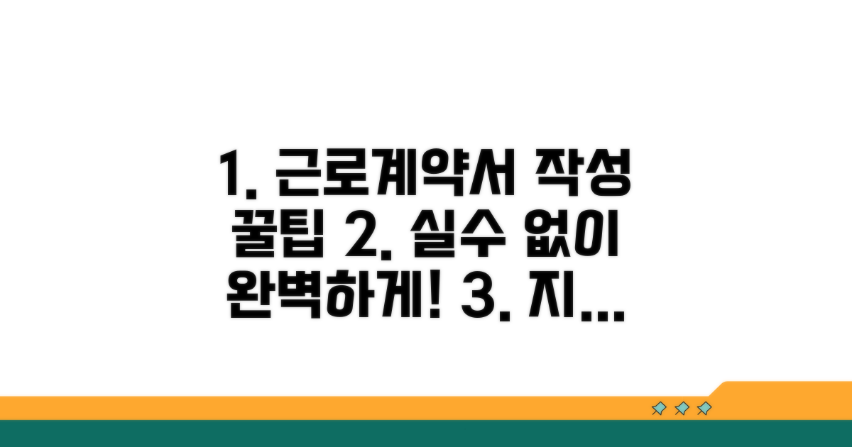 근로계약서 작성 예방법 총정리