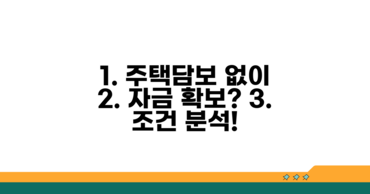 주택담보 없이 자금 확보 조건 분석