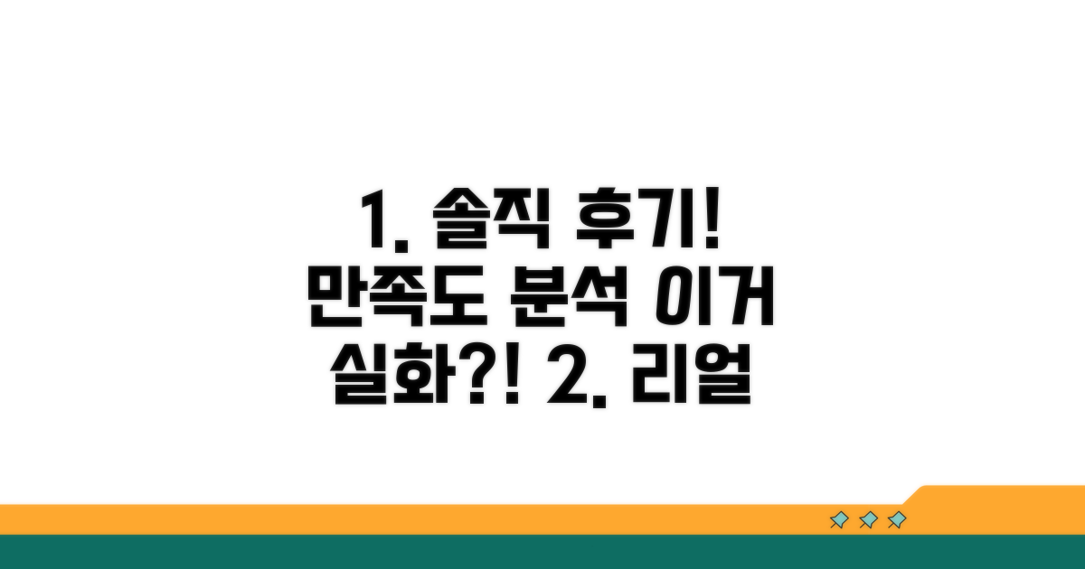 실제 이용 후기와 만족도 분석