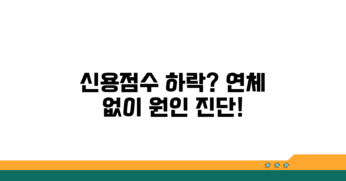 연체 없이 신용점수 하락 원인 찾기