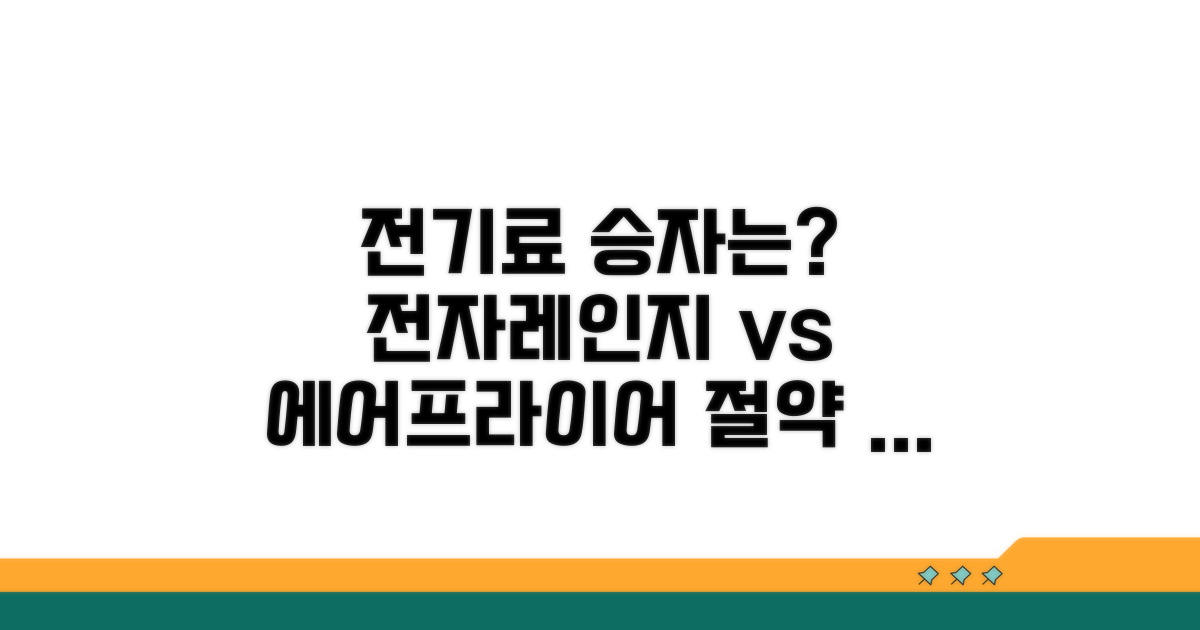 전자레인지 vs 에어프라이어 전기료 비교