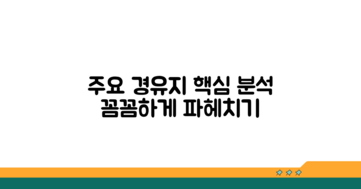 주요 경유지 상세 분석
