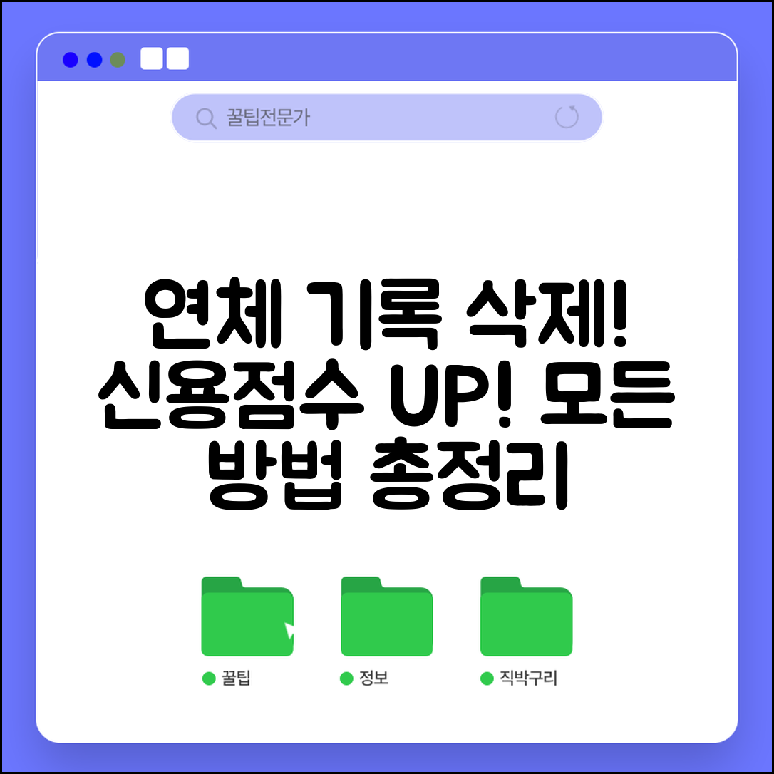 연체기록 삭제 방법 총정리 | 신용점수 올리는 모든 방법 알아보기