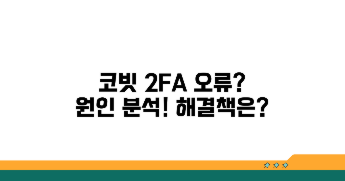 코빗 2FA 인증 오류 원인 분석