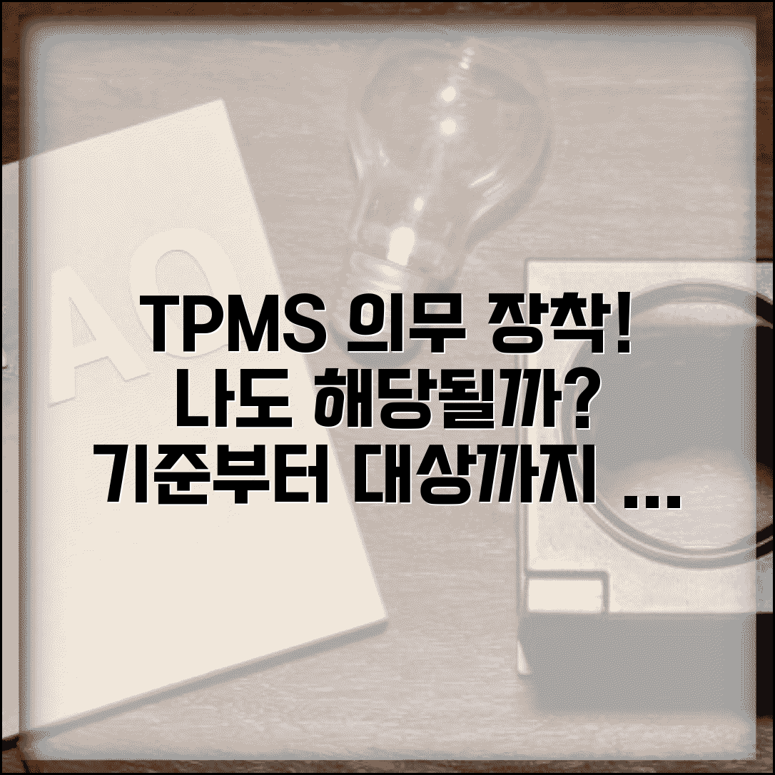 타이어공기압경고등 장착 기준 | TPMS 의무 장착 차종, 기준 및 대상 차량 완벽 정리