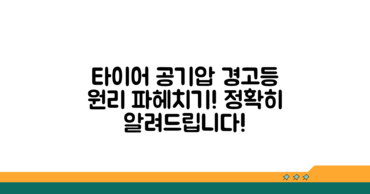 타이어 공기압 경고등 원리 파악