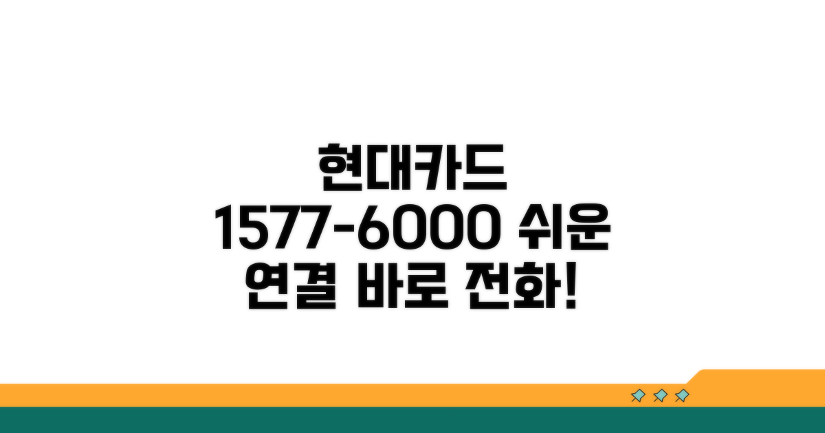 현대카드 1577-6000 연결 방법
