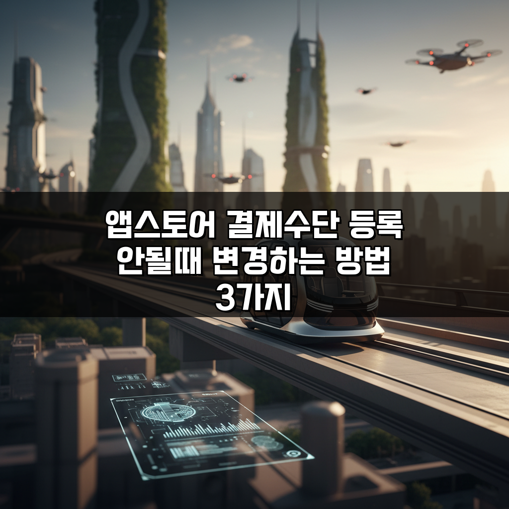 앱스토어 결제수단 등록 안될때 변경하는 방법 3가지