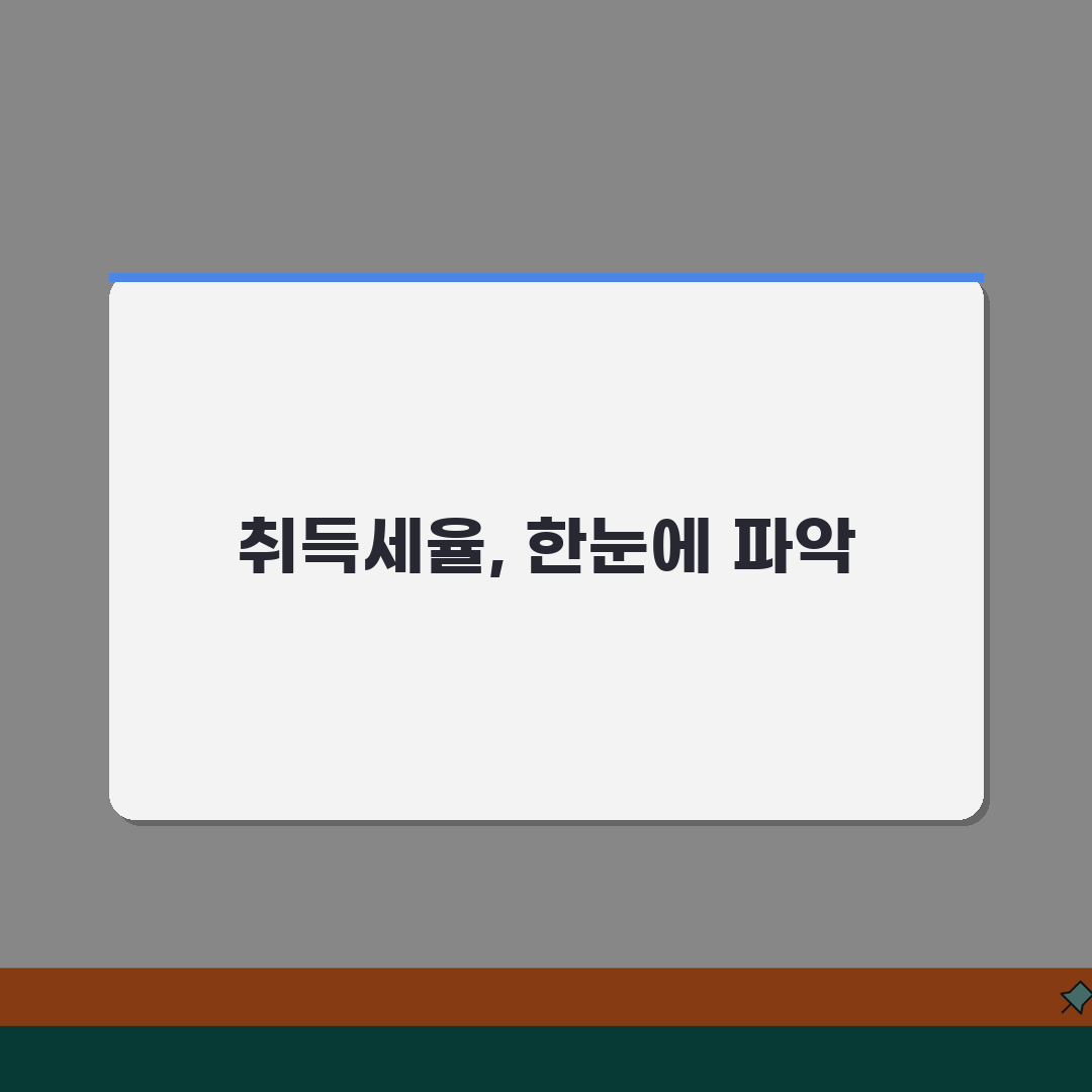 부동산취득세율표 한눈에 보기 | 용도별/금액별 세율 정리 꿀팁 공유해요!