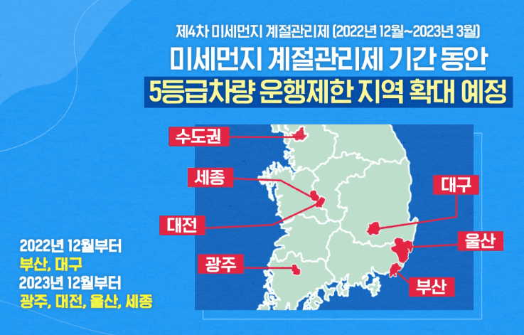 노후 경유차에서 배출되는 매연