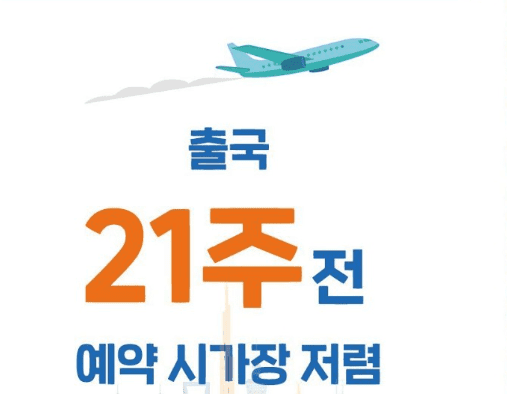 항공권이 가장 저렴한 예약 시기 안내
